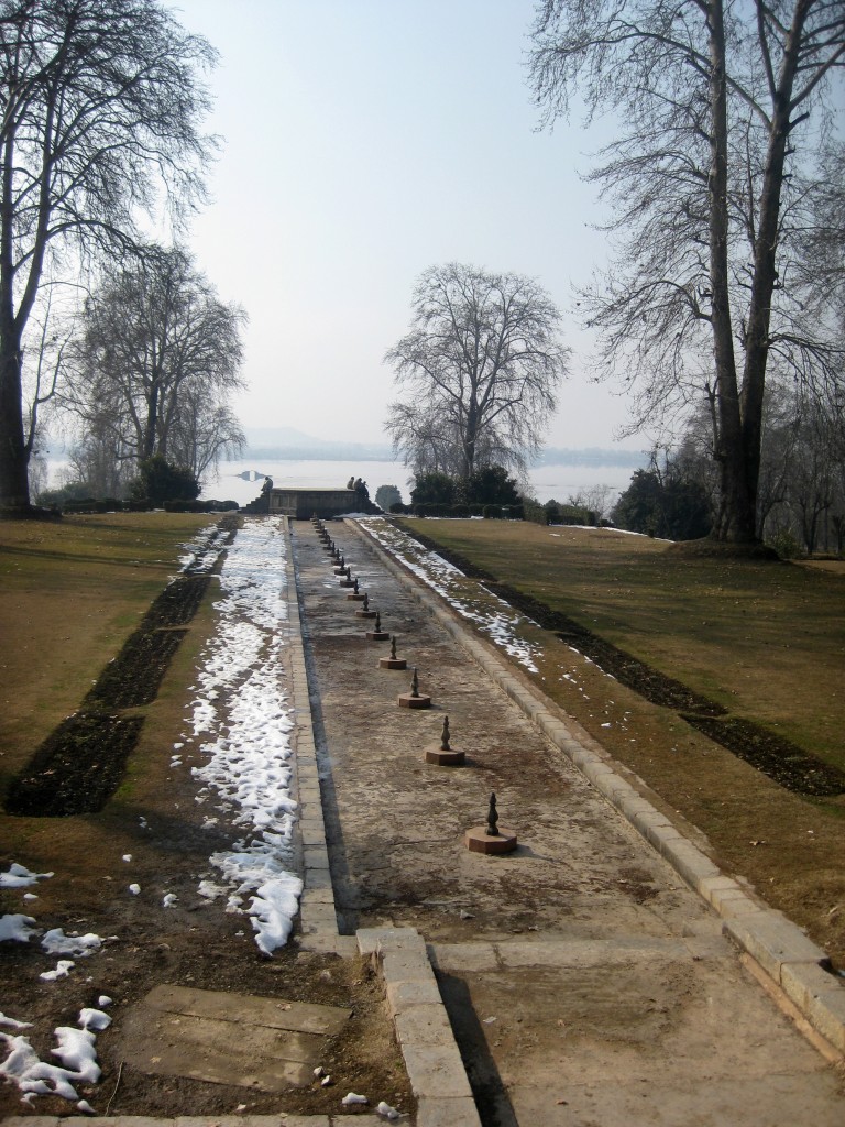 Nishat bagh fountain winter