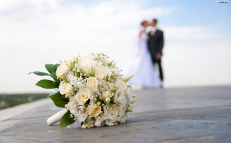 Wedding kissing