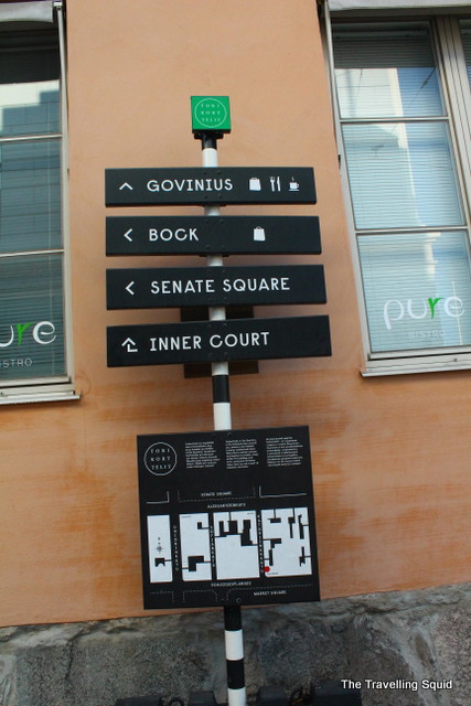 signboard senate square helsinki