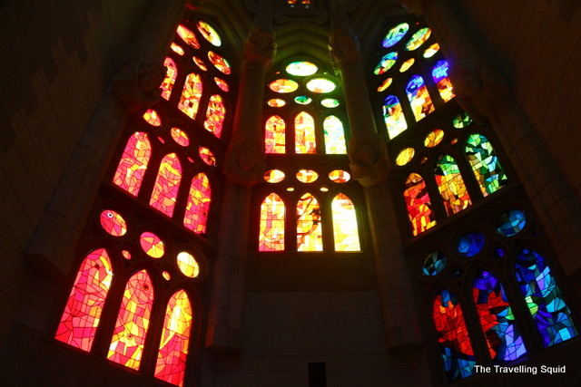 sagrada familia stained glass windows