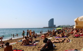 barceloneta beach bikini