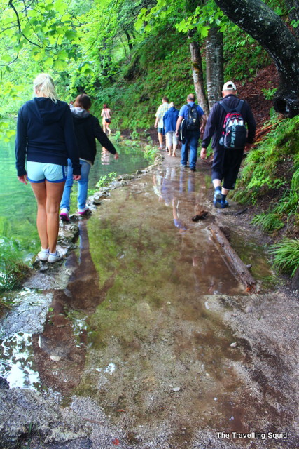 plitvice lakes flooded trails summer