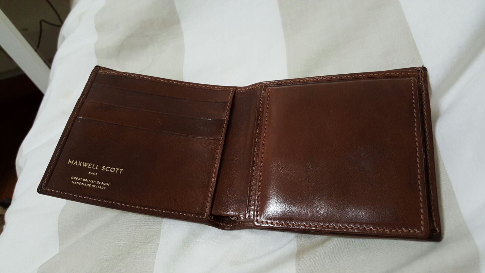 maxwell scott bag wallet