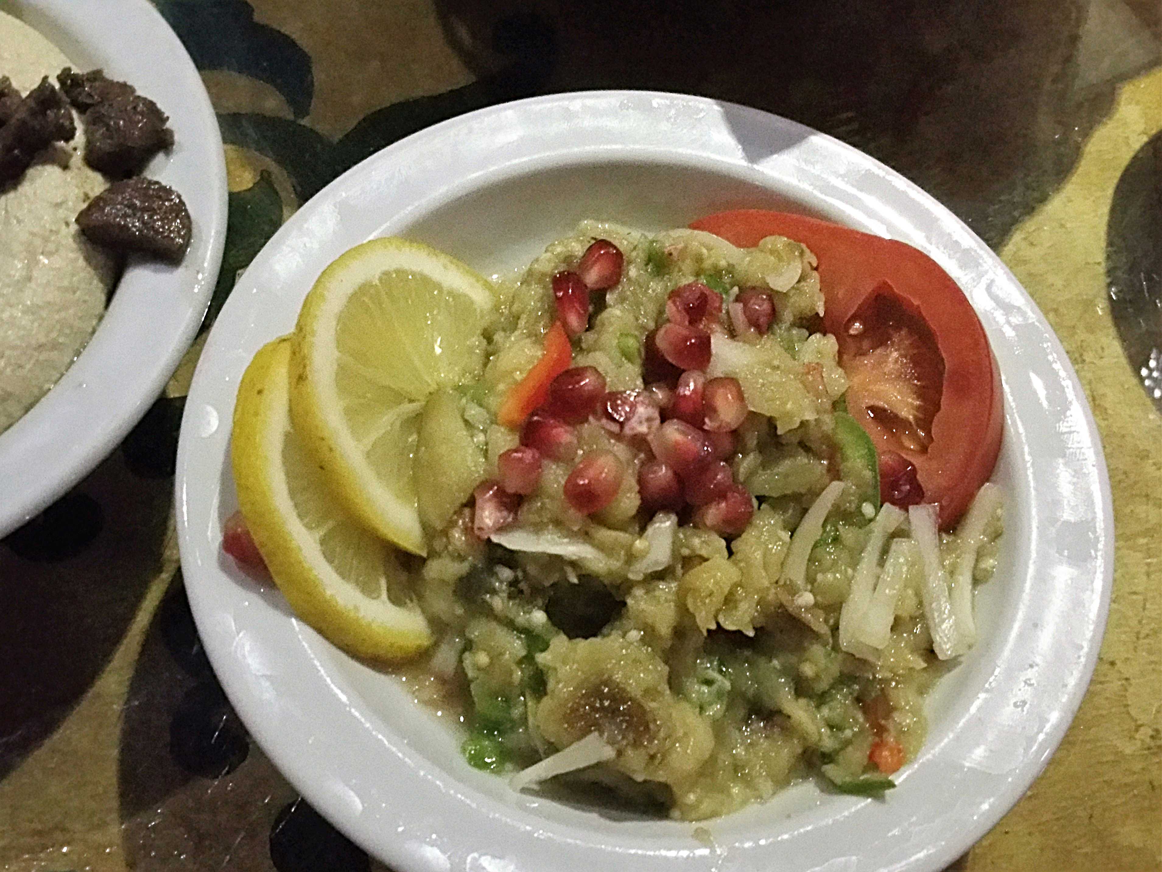 Taboula Lebanese moussaka