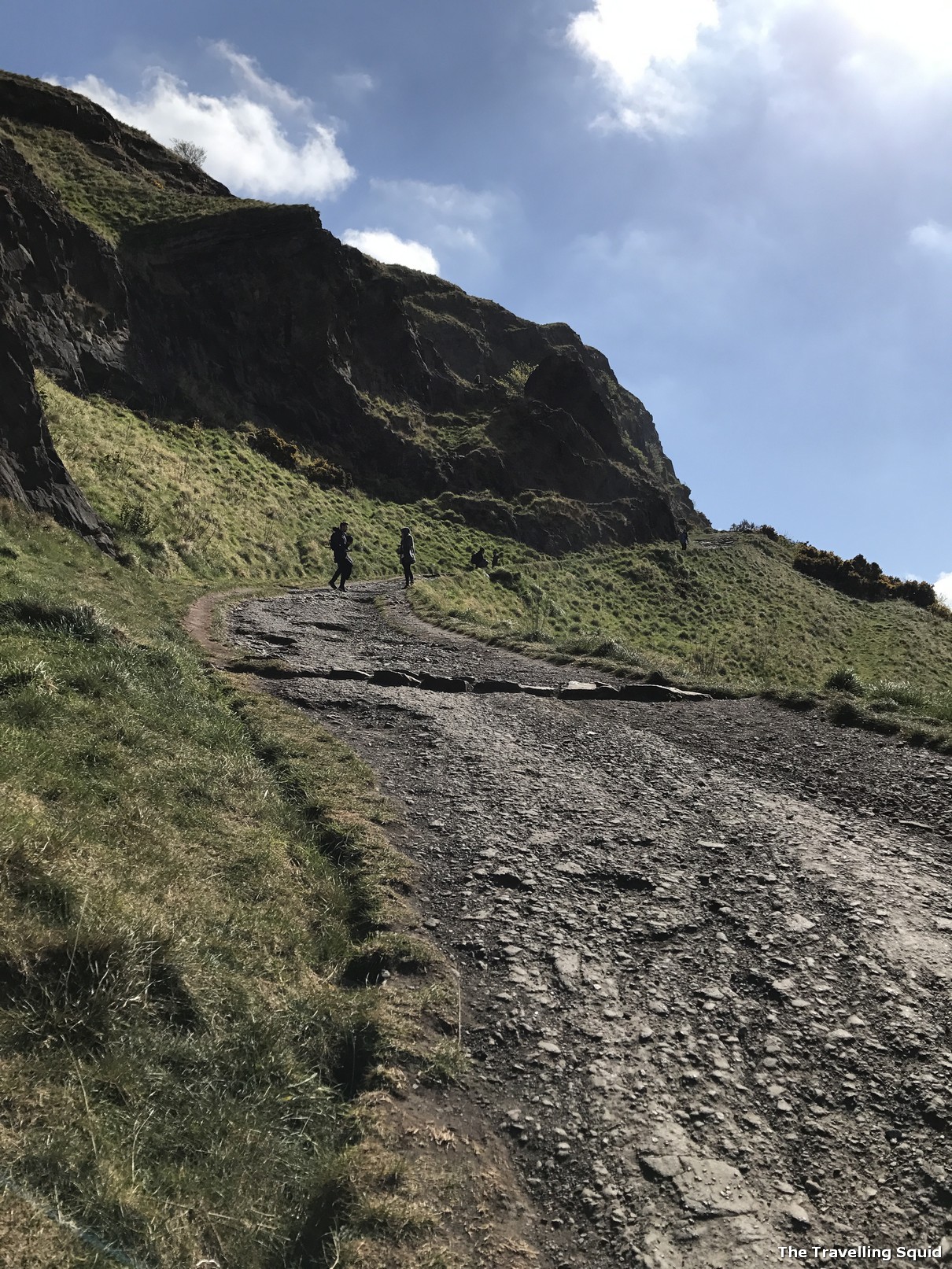 challenging hiking route to the peak of Arthur Seat