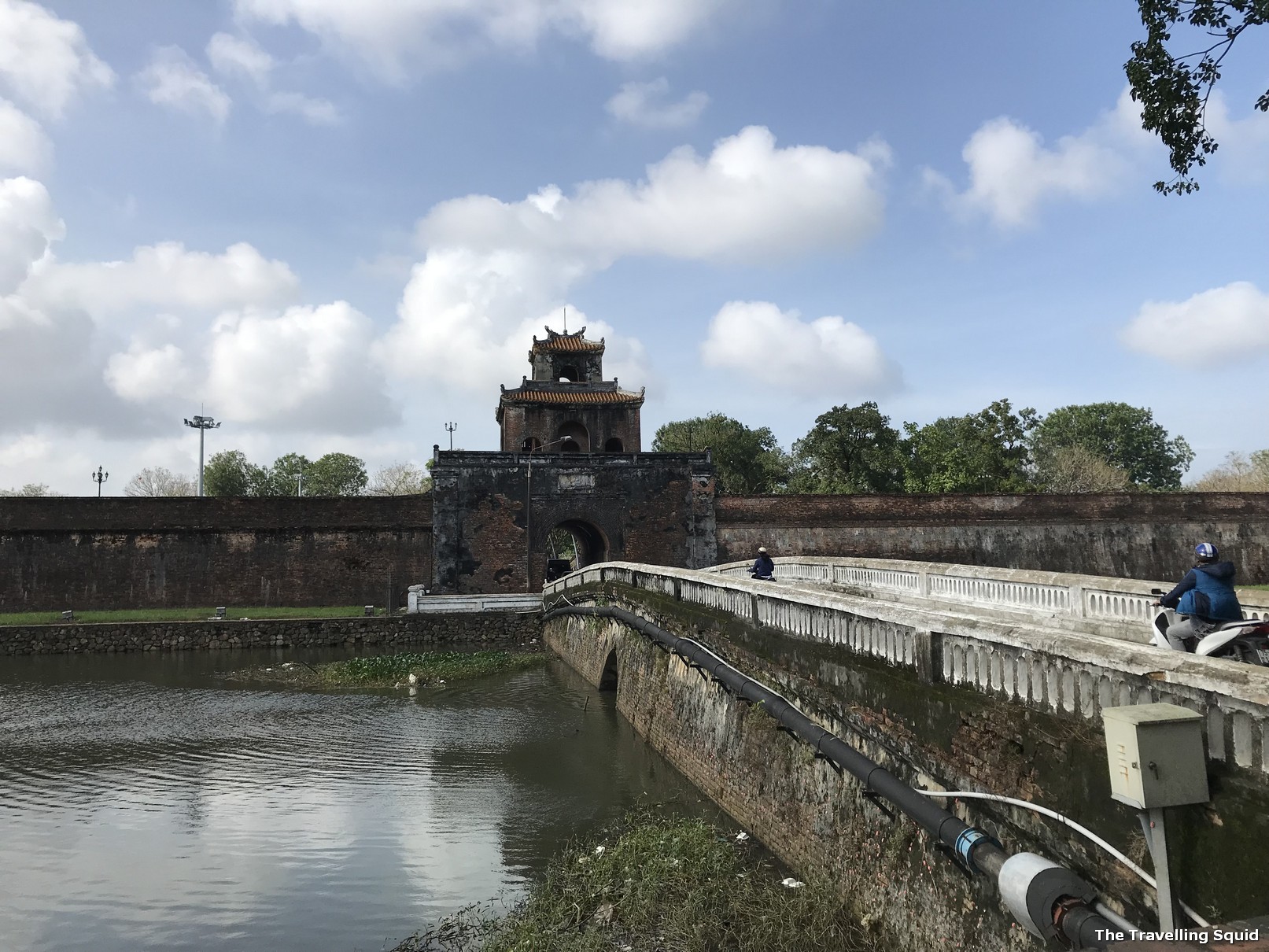 imperial city hue moat bridge