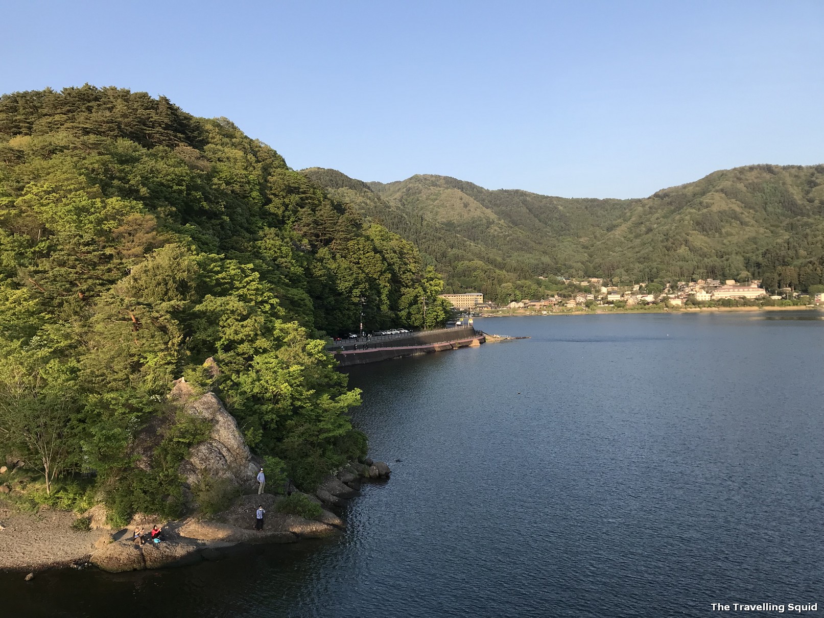 lake kawaguchiko ohashi bridge