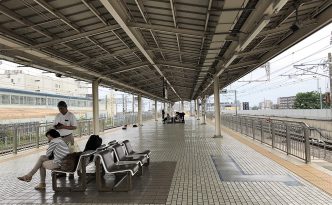 mishima railway station Japan