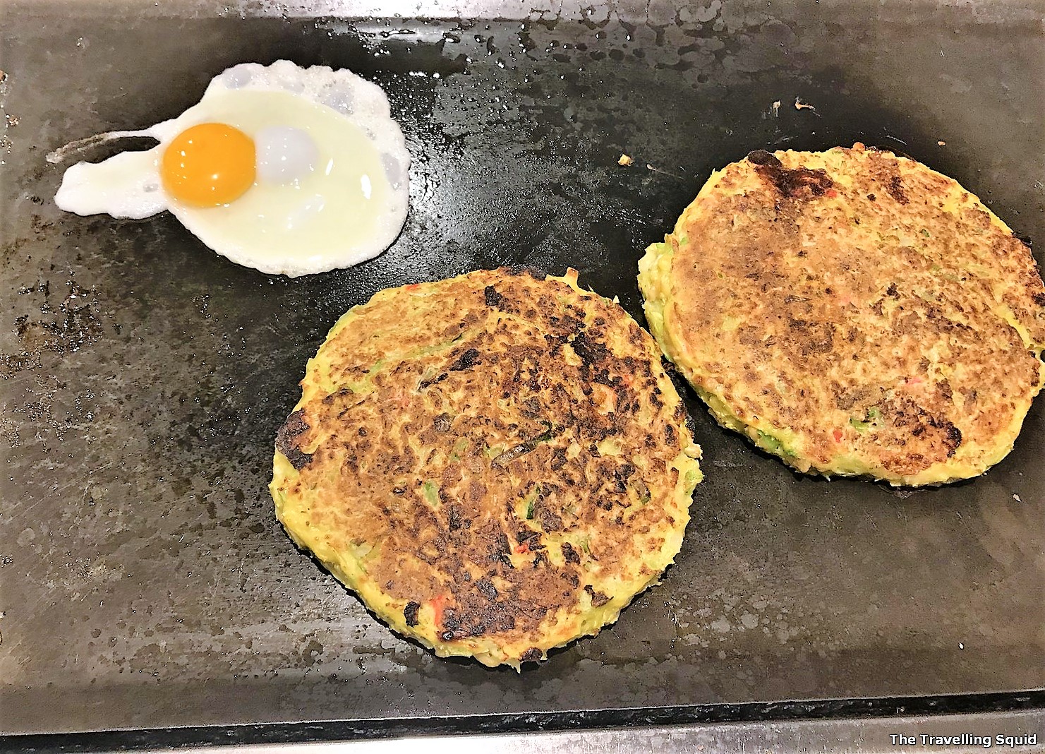 Yukari in Osaka for Okonomiyaki
