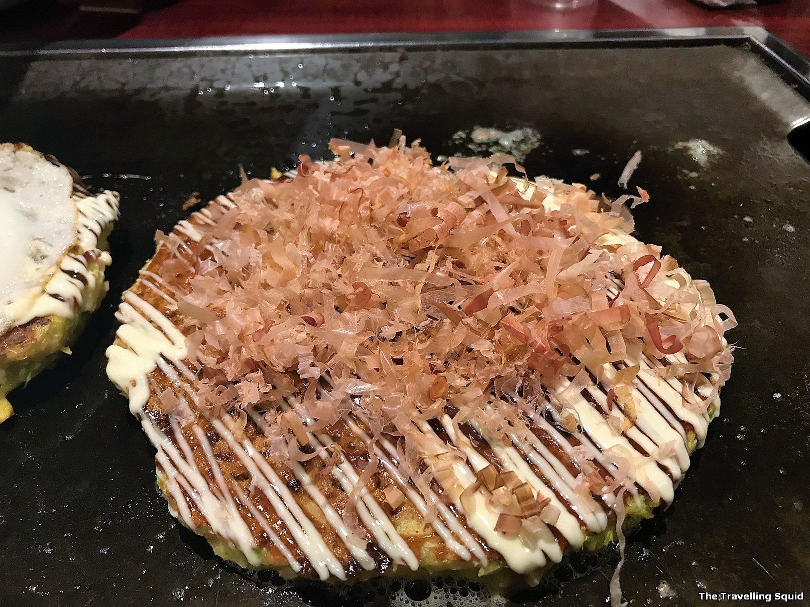 Yukari in Osaka for Okonomiyaki