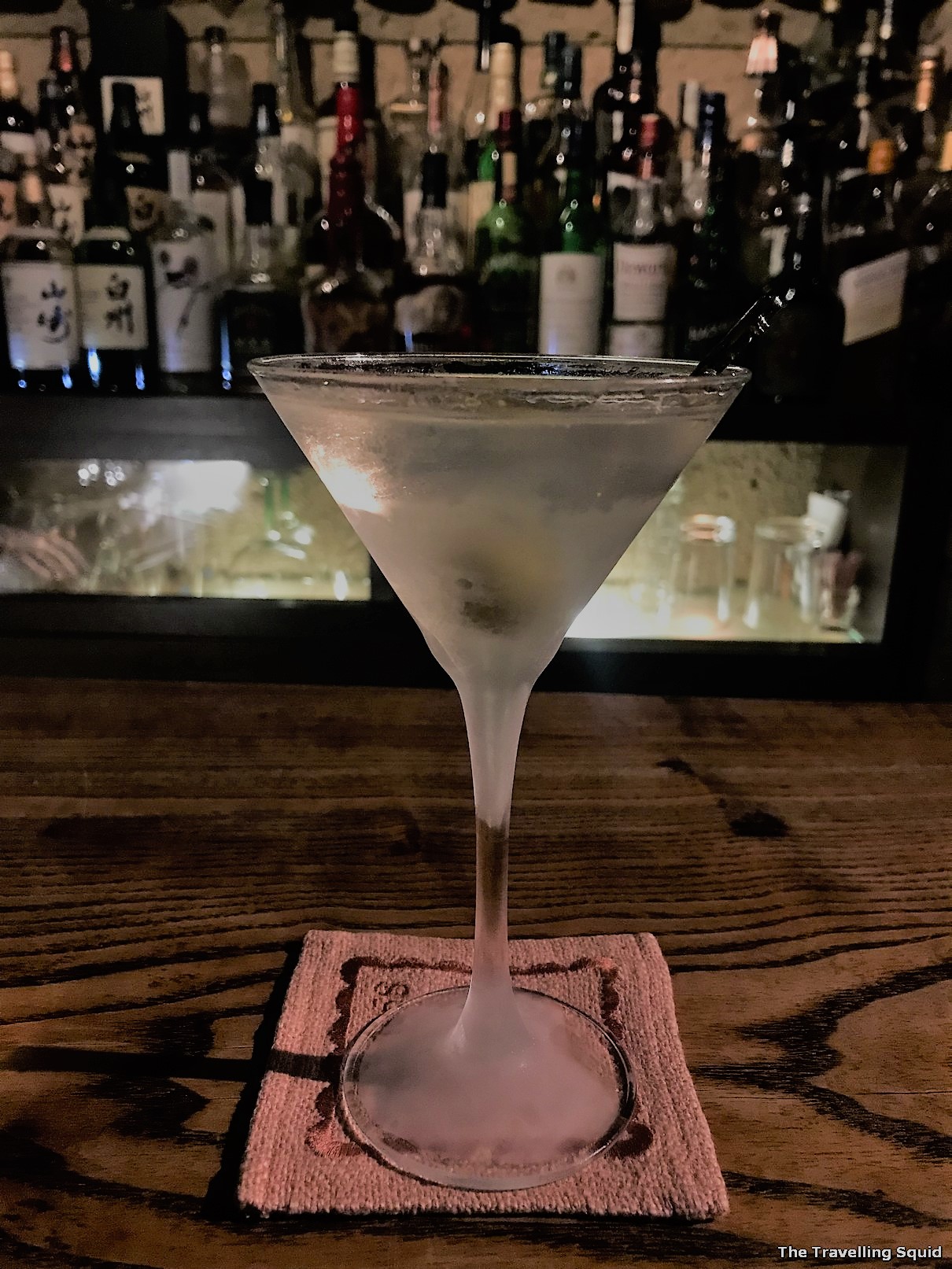dry martini in house cocktail bar masuda dotonbori