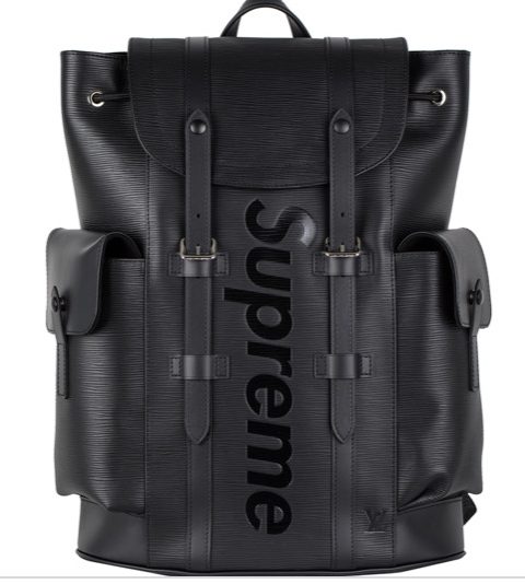 Louis Vuitton supreme black backpack