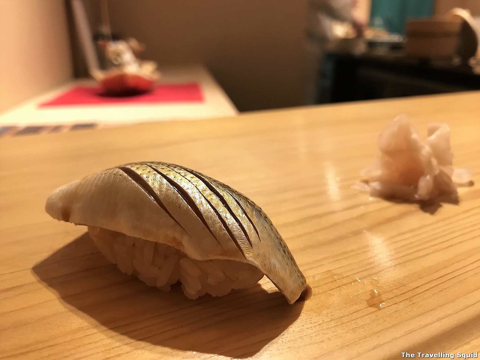 gizzard shard edomae sushi at Sushi Satake in Tokyo