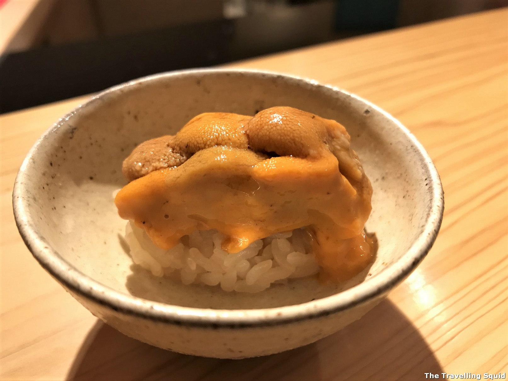 sea uni sea urchin rice edomae sushi at Sushi Satake in Tokyo