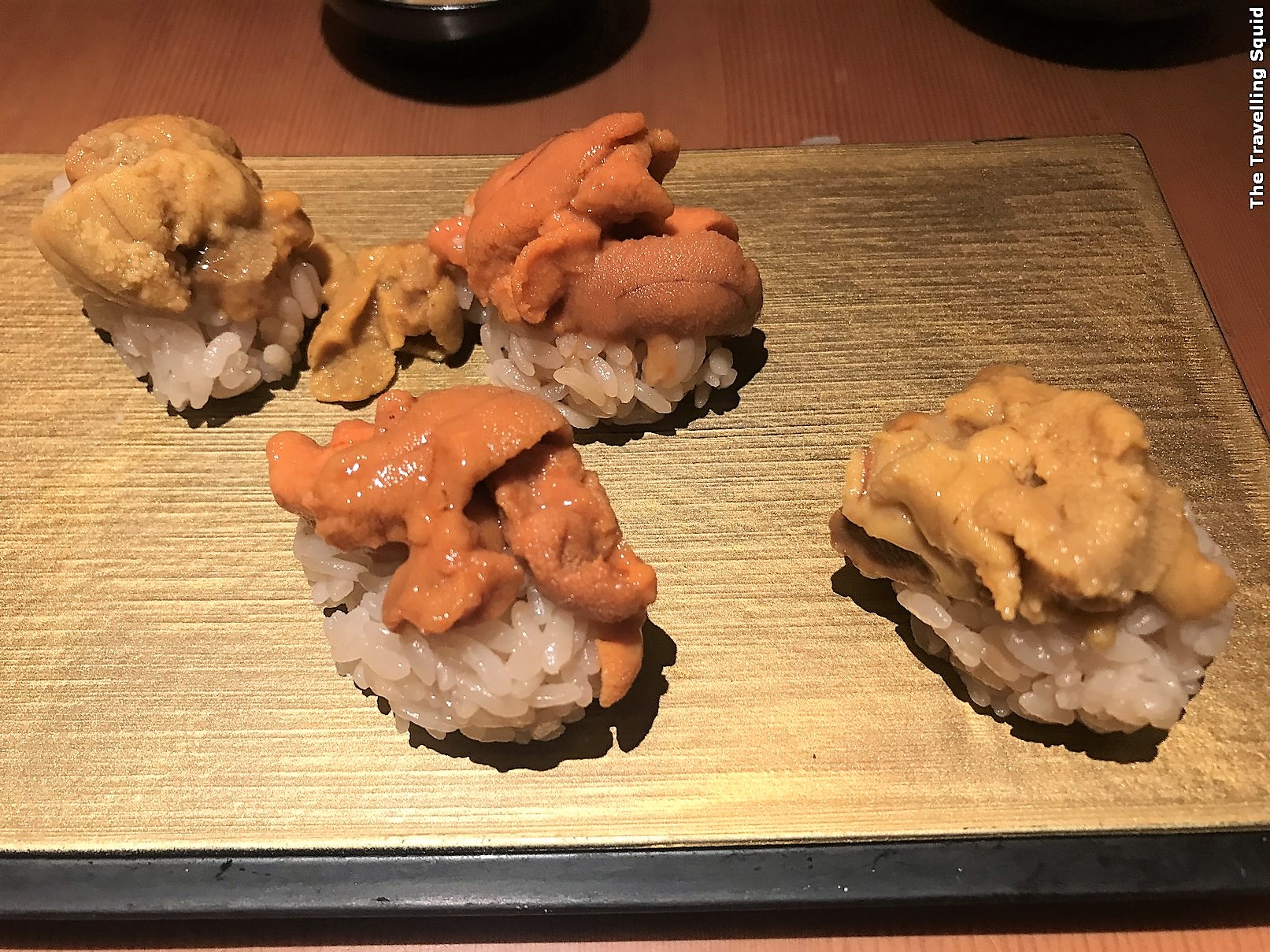 contemporary sushi at Manten Sushi in Tokyo