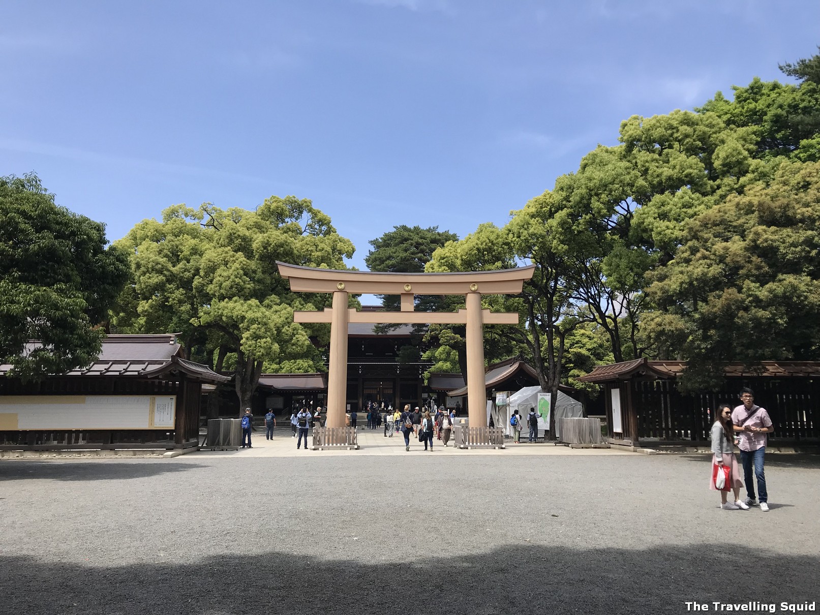 torii gate Meiji Jingu in Tokyo