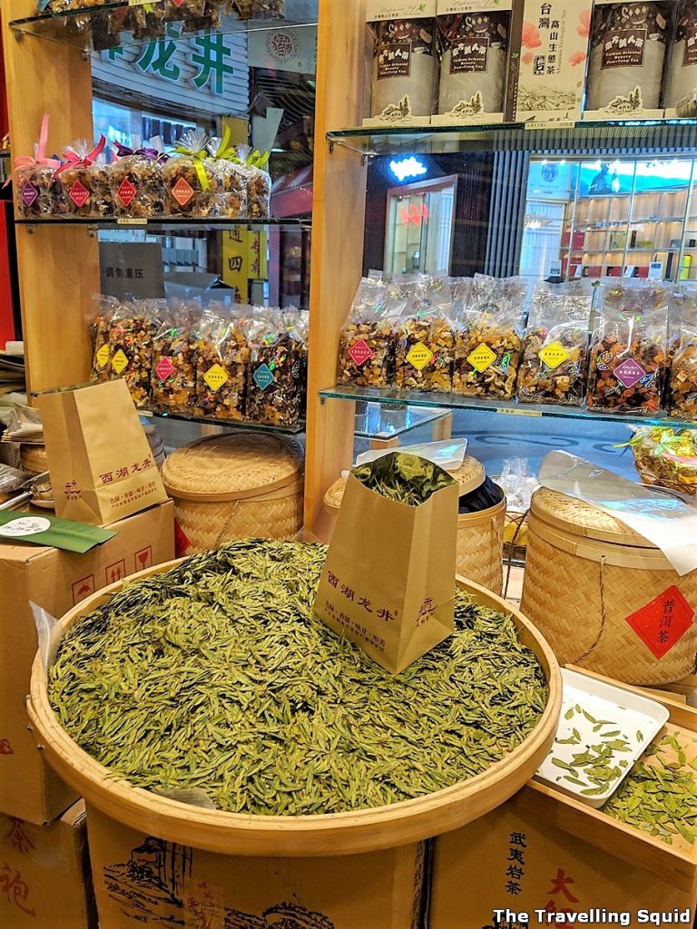 Buying Chinese tea from Tianshan Tea City in Shanghai