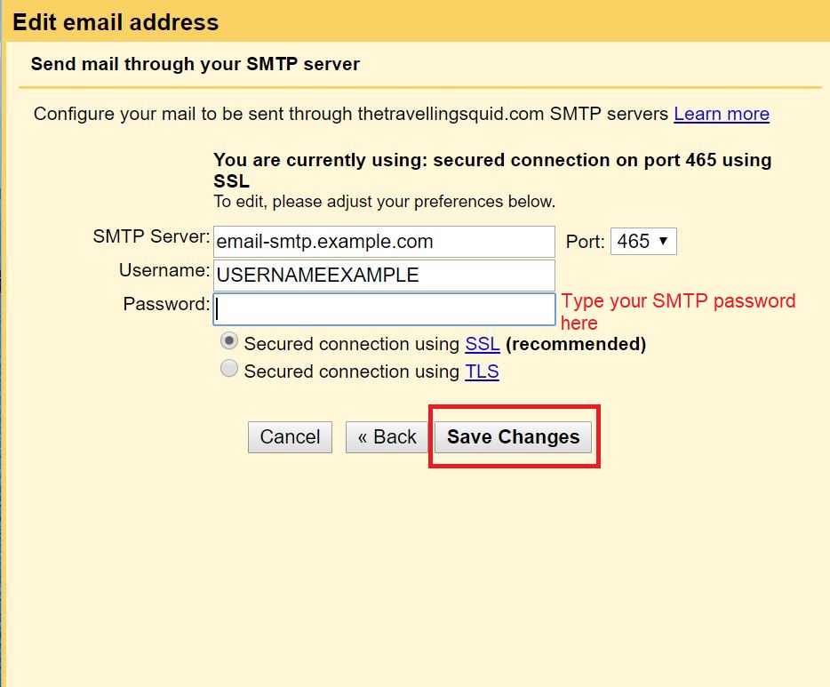 send emails with Gmail using Amazon Simple Email Service
