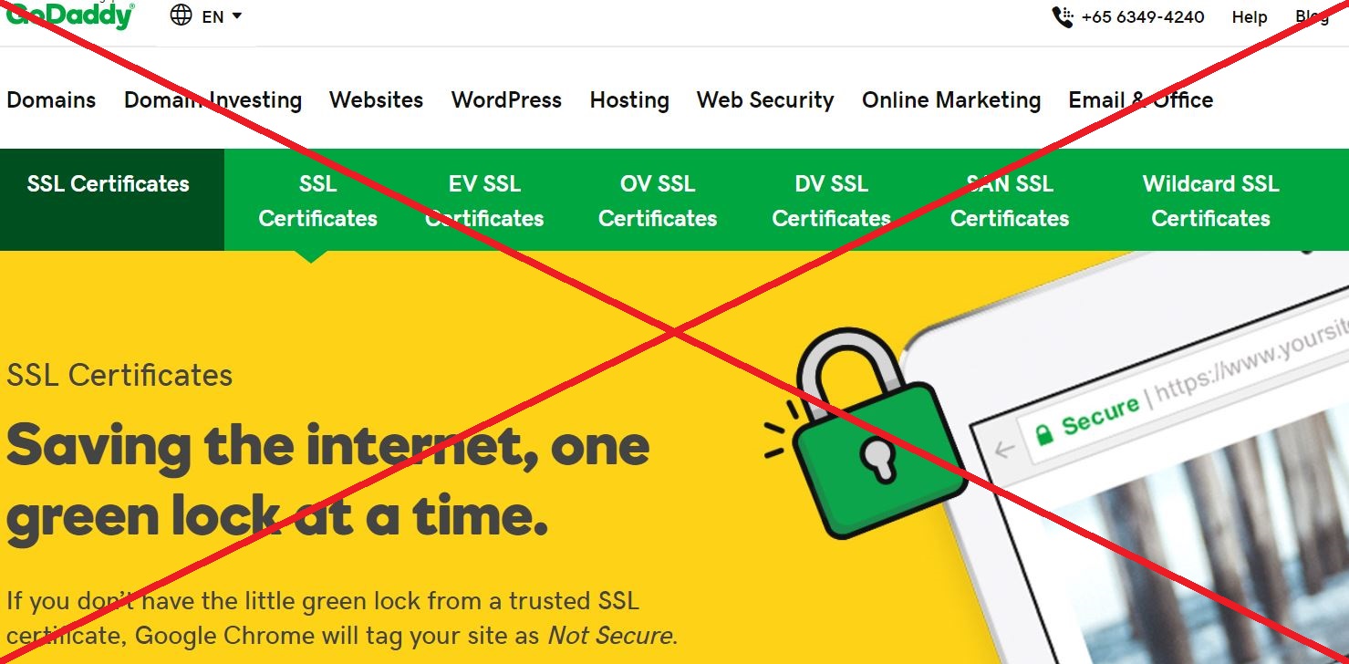 GoDaddy SSL cert