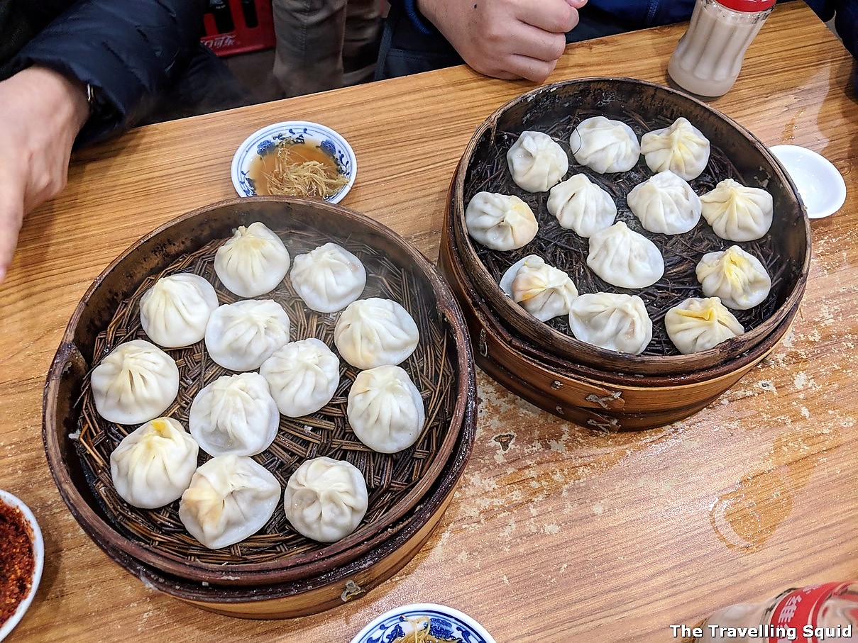 Xiao long bao Jia Jia Tang Bao bamboo steamers