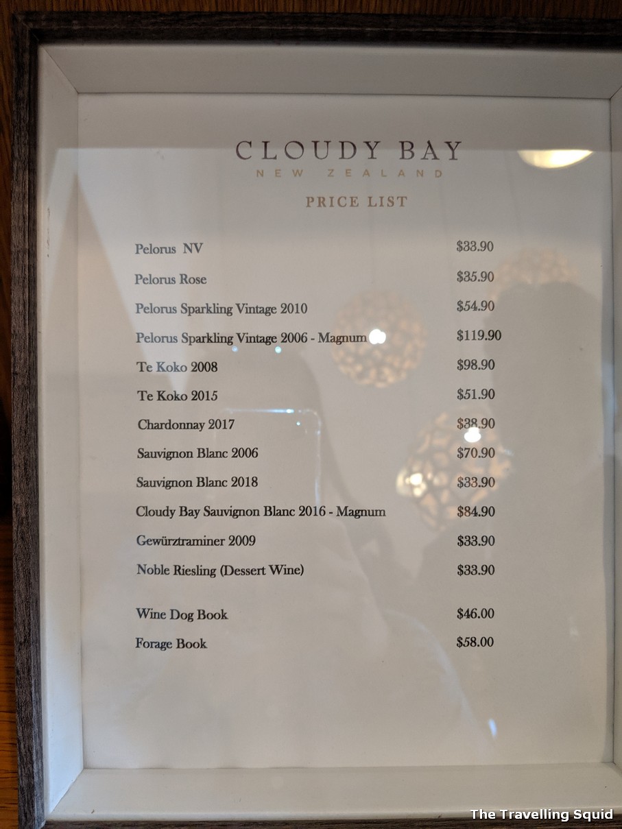 Cloudy Bay Wine Selection