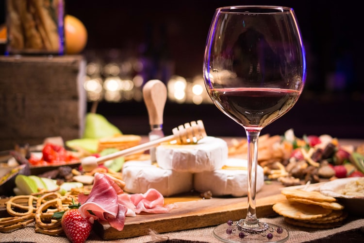 wine and cheese