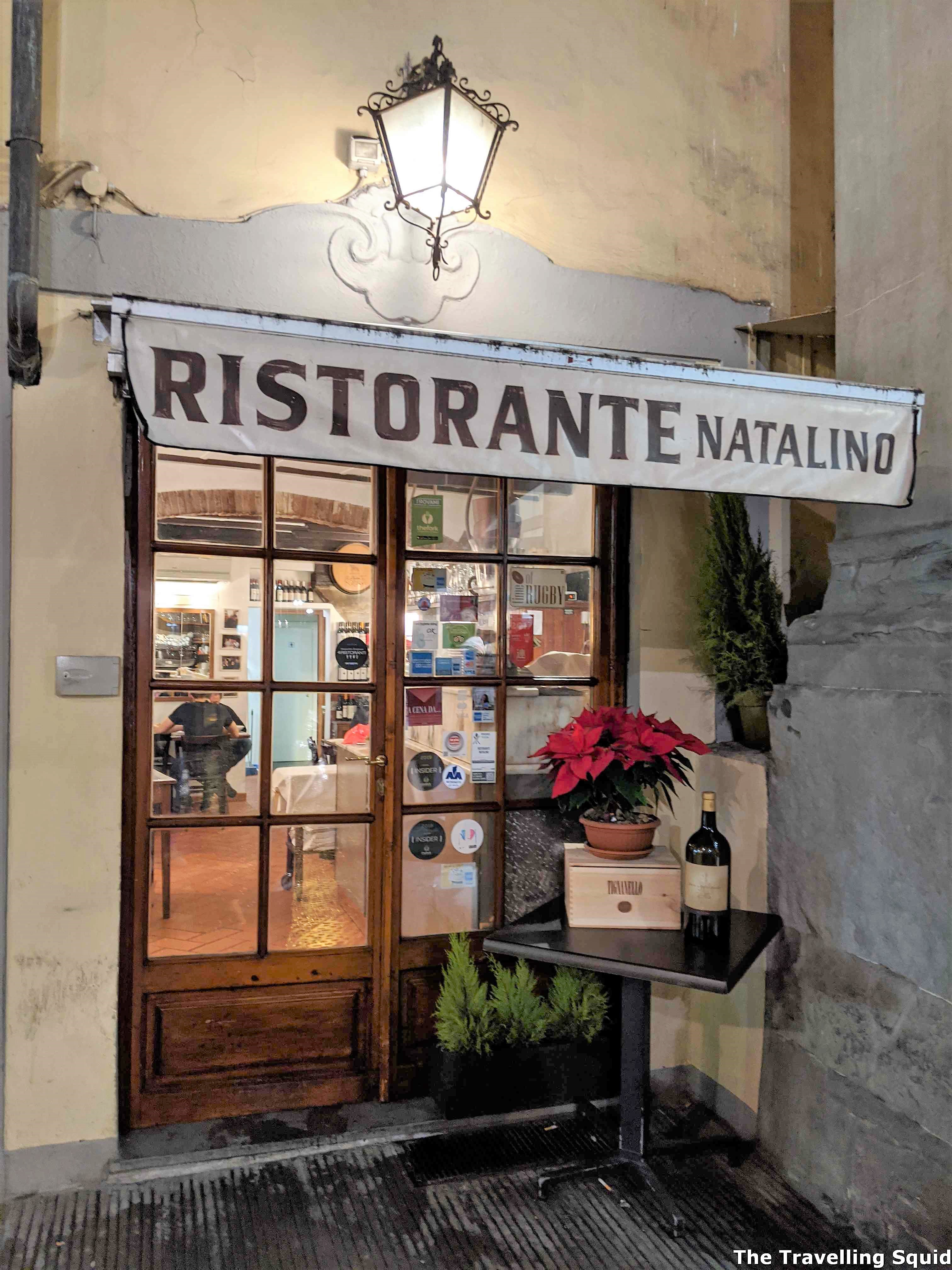 dinner at Ristorante Natalino in Florence
