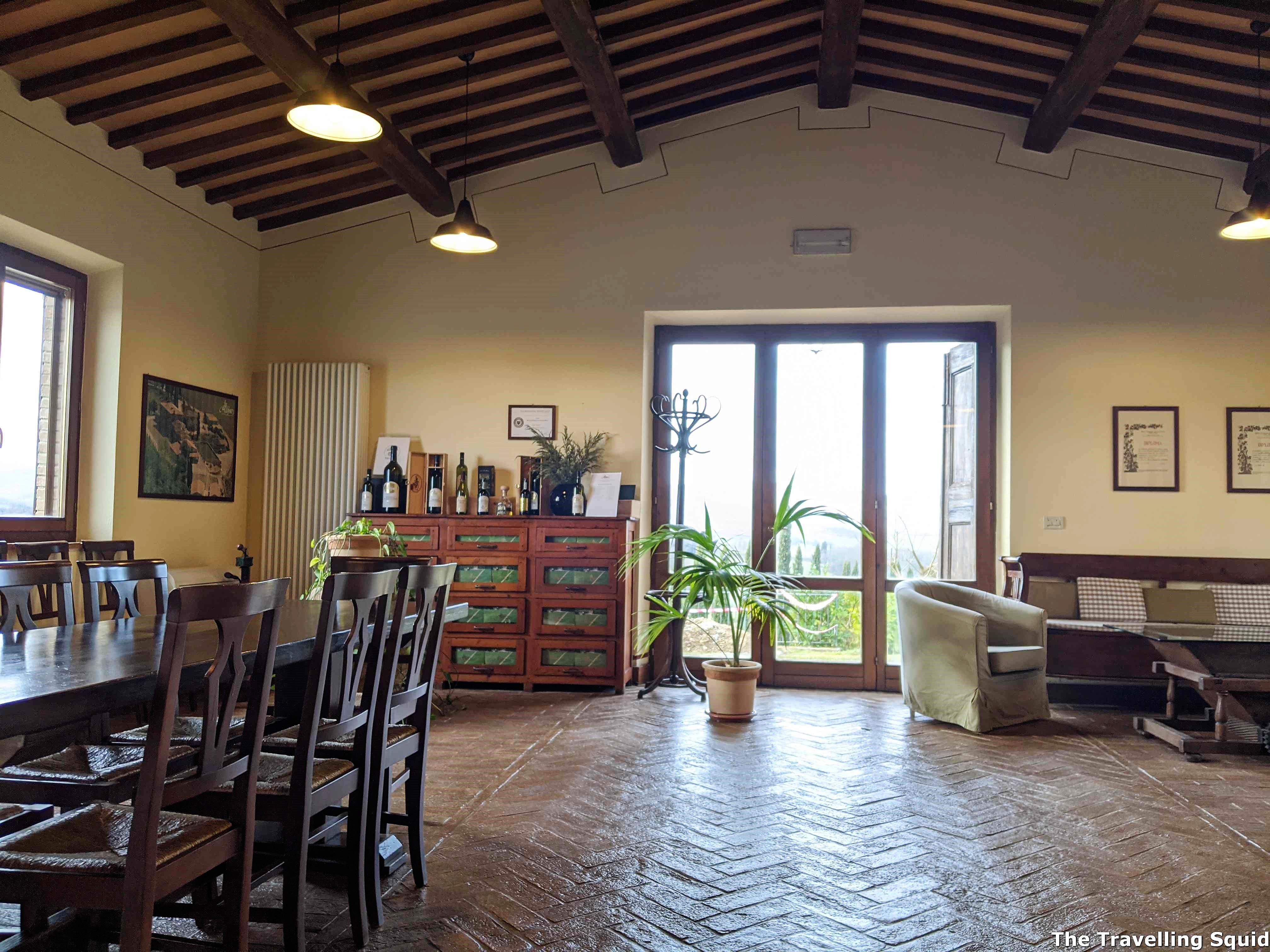 cellar door of Altesino in Montalcino Tuscany