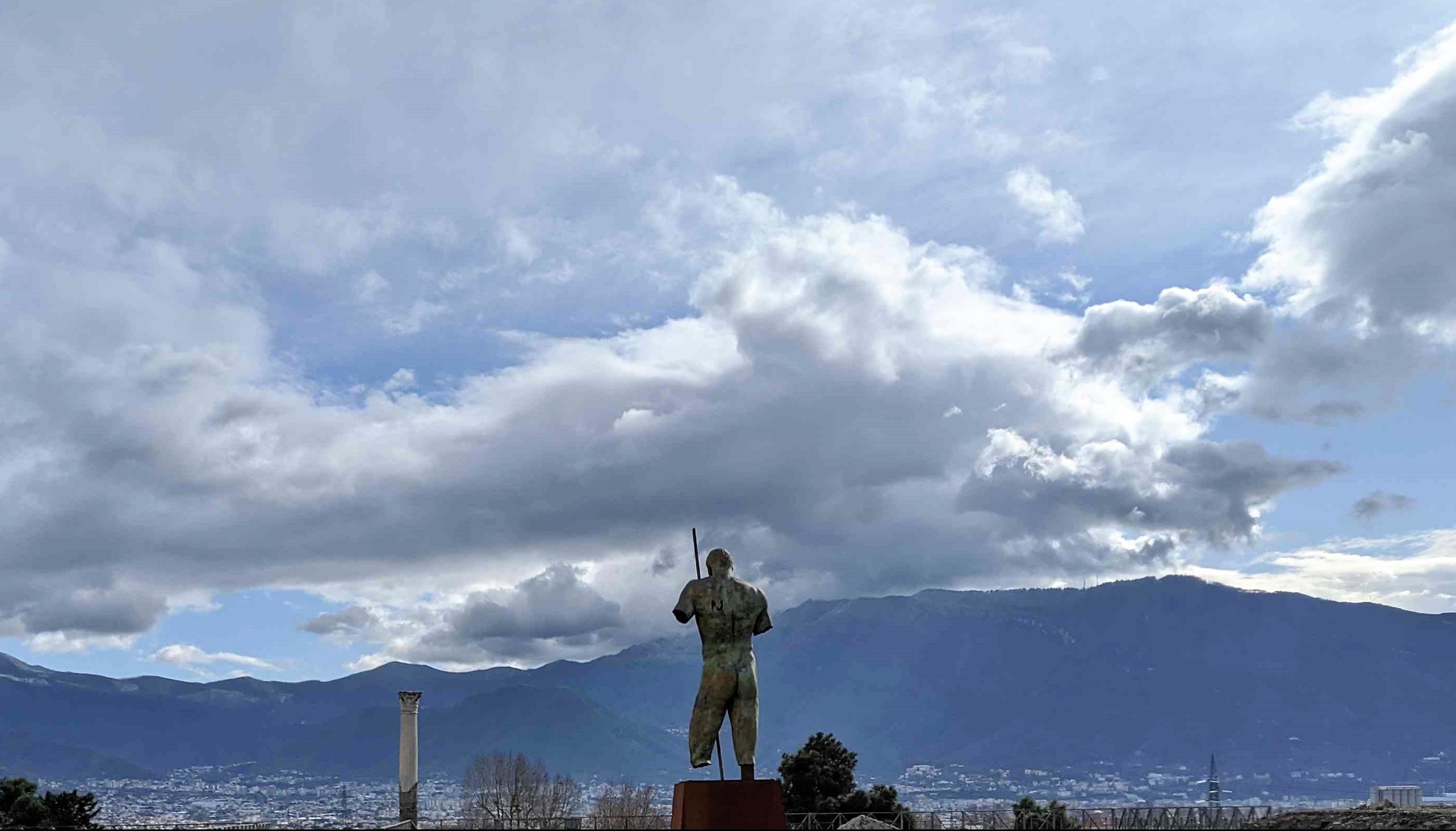 Daedalus Pompeii bronze statue Igor Mitoraj