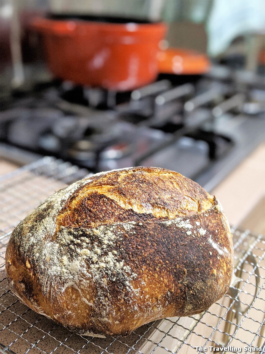 Baking a sourdough in Singapore