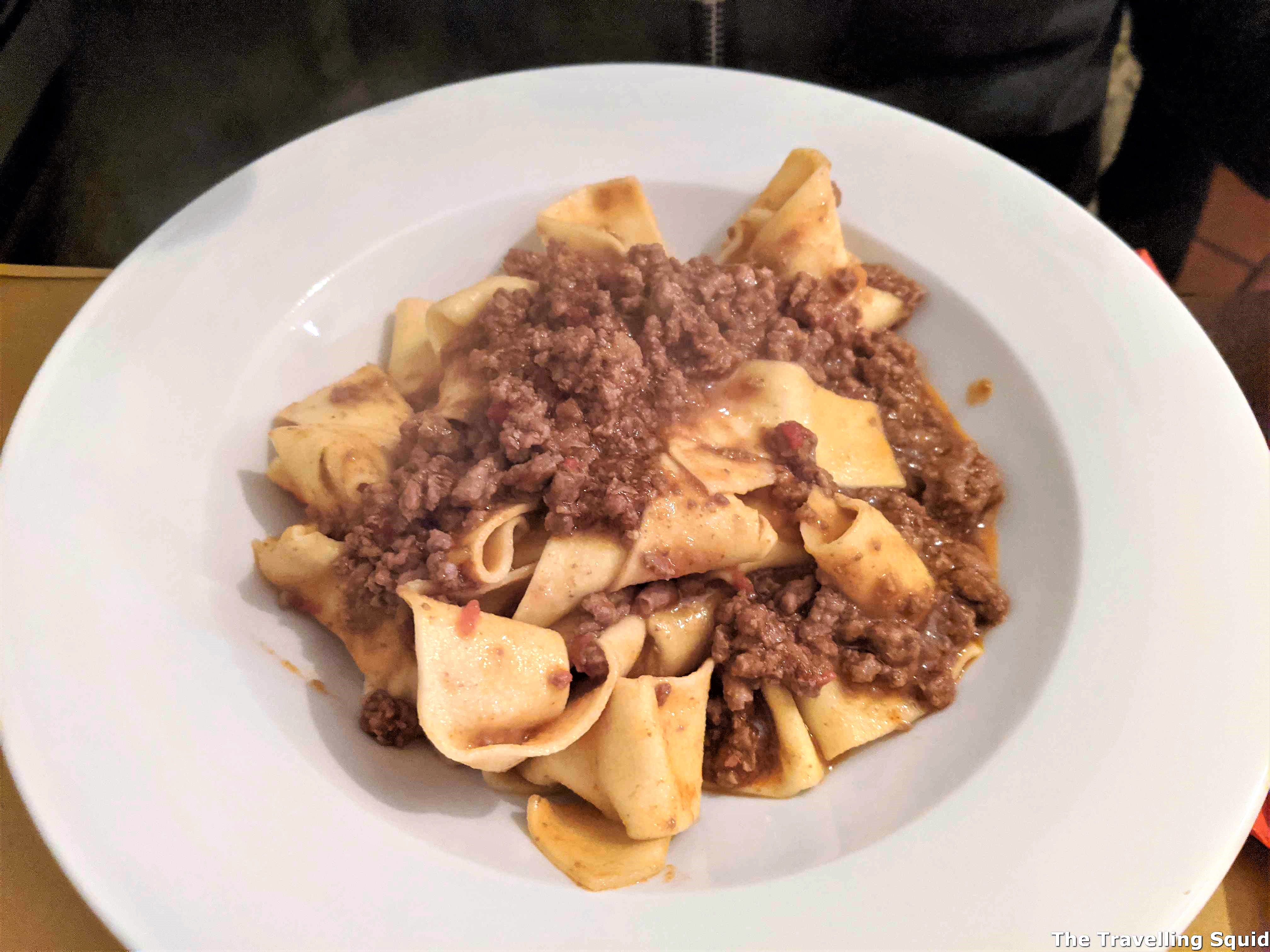 beef ragu Trattoria Cesarino in Florence