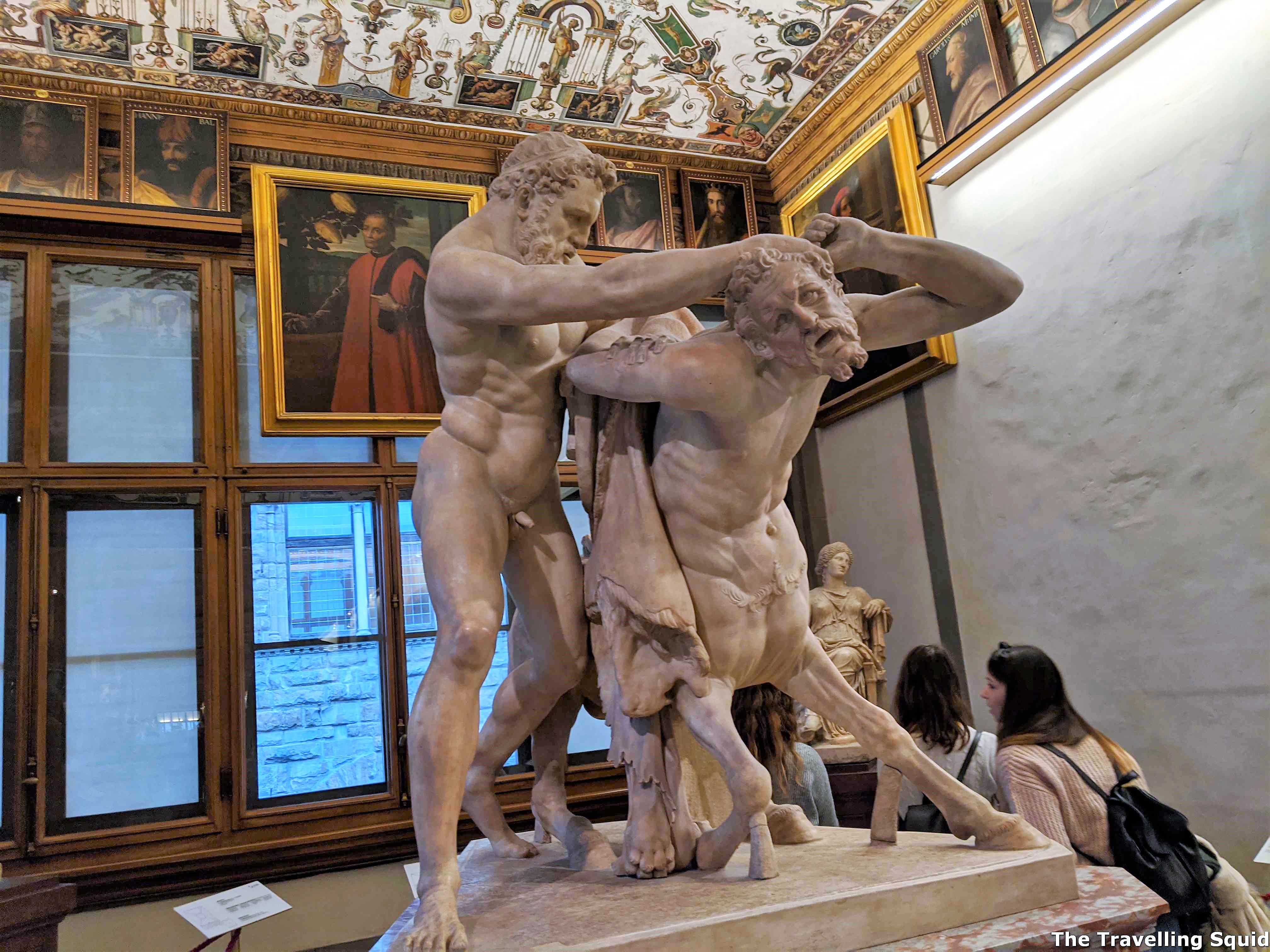 group of hercules slaying the centaur nessus uffizi